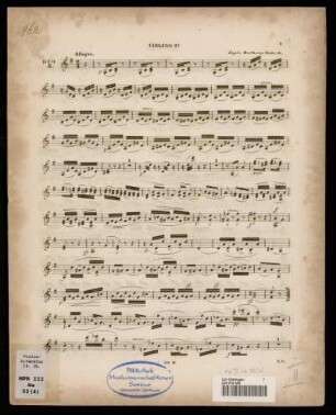 [Plattennummer:] 592 B = [Livr. I. No. 2] = Violono 2