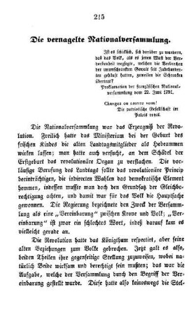Die vernagelte Nationalversammlung
