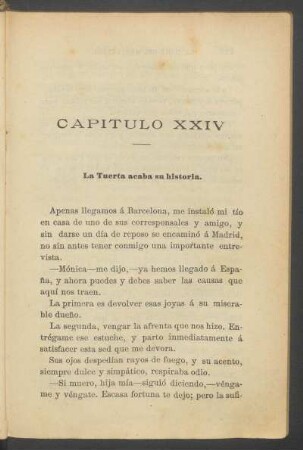 Capítulo XXIV - La Tuerta acaba su historia.