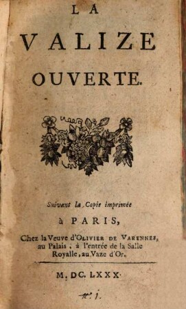 La Valize ouverte