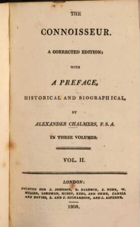 The connoisseur : in three volumes, 2