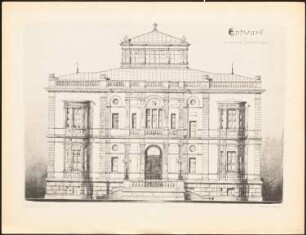 Landhaus: Ansicht (aus: Drucke von Seminararbeiten der Königlich Technischen Hochschule Berlin, Bd. II)