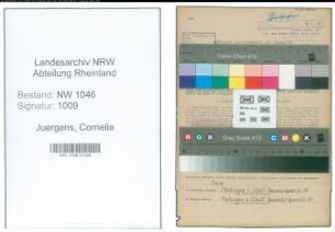 Entnazifizierung Cornelia Juergens , geb. 05.02.1898 (Lehrerin)