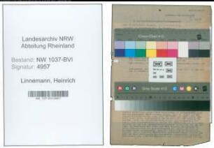 Entnazifizierung Heinrich Linnemann , geb. 18.02.1912 (Polizeibeamter)