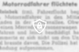 Motorradfahrer flüchtete