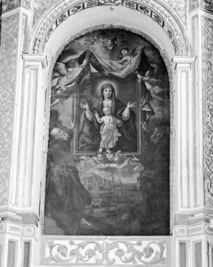 Madonna dell'Itria (zwei Mönche halten ein Bild der Madonna mit dem segnenden Christus)
