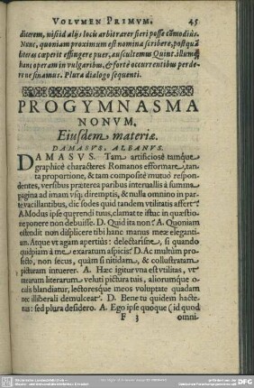 Progymnasma Nonum. Eiusdem materiae