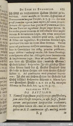 Articulus XXV. De Baptismo