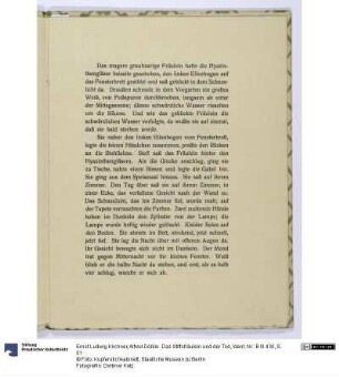 Alfred Döblin. Das Stiftsfräulein und der Tod