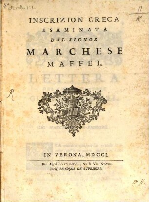 Inscrizion Greca esaminata