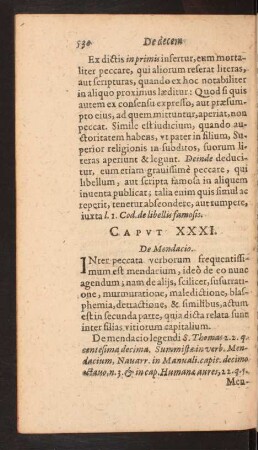 Capvt XXXI. De Mendacio.