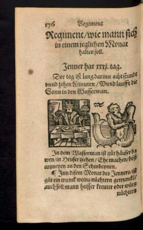 Regiment/ wie mann sich in einem jeglichen Monat halten soll.