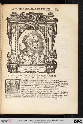 Vita di Baldassarre Peruzzi Sanese Pittore, et Architetto
