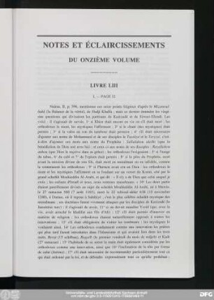 Notes Et Éclaircissements Du Onzième Volume