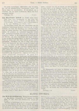 493-498 Kleine Kritiken