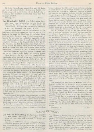 493-498 Kleine Kritiken
