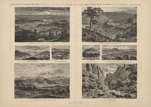 a. Hügellandschaft aus der Gegend von Arnstedt in Thüringen