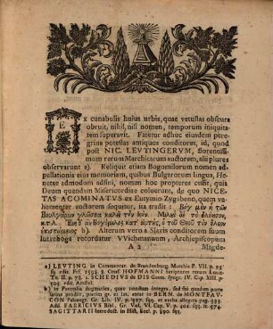 Patriae monimentis quaedam adstruit, et scholae dicendum Vale indicit Io. Ieremias Crudelius