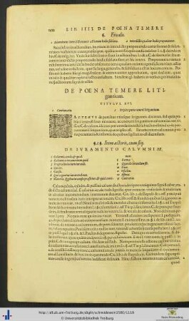 Titulus XVI. De Poena temere litigantium.