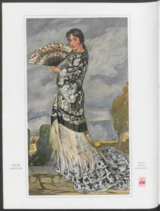 Mujer andaluza : Óleo de Antonio Ortiz Echagüe