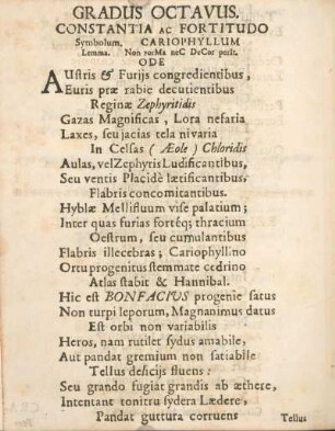 Gradus octavus. Constantia ac fortitudo.