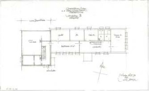 Gsaenger, Gustav; München - Allach; Ev. Kirche, Anbau Gemeindesaal - Neubau, Vorprojekt, Vorschlag B (Grundriss Keller)