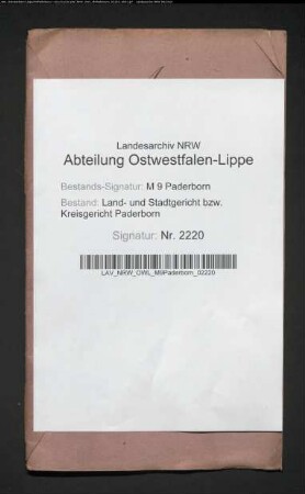 Erblasser: Kellerhoff, Adam; Erblasser: Kellerhoff, Adolphine, geb. Bredenoll: