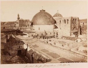 Jérusalem. Coupoles du Saint-Sépulcre (Palestine)