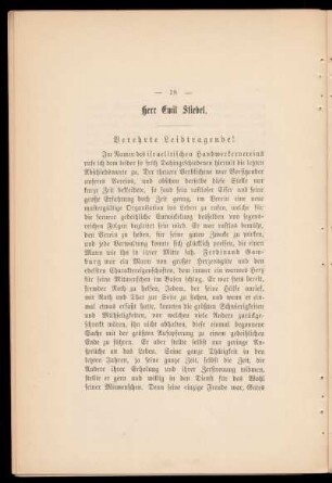 Herr Emil Stiebel.
