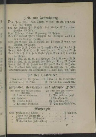 Zeit- und Festrechnung