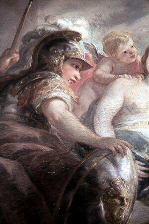 Merkur mit dem goldenen Apfel der Eris