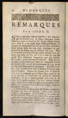 32-53, Remarques sur L'ODE II.