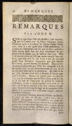 32-53, Remarques sur L'ODE II.