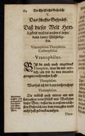 64-100, V. Das fünffte Gespräch