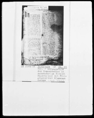Medizinische Sammelhandschrift aus Werden — Initiale H (umanum corpus), Folio 1recto