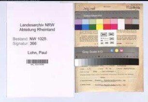 Entnazifizierung Paul Lohn , geb. 07.11.1901 (Lehrer)