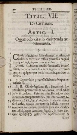 Titul. VII. De Citatione.