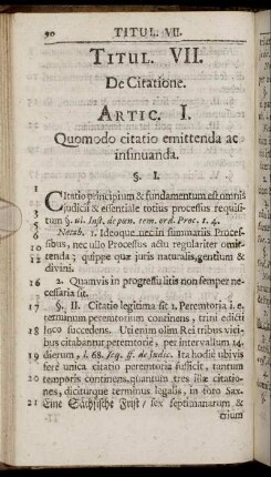 Titul. VII. De Citatione.