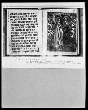 Die Leiden Christi und die sieben Freuden Mariä. — Heimsuchung, Folio 4 recto