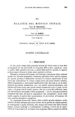 III. Malattie Del Midollo Spinale
