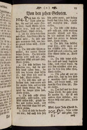 85-87, Von den zehen Geboten (104-105)