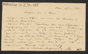 Brief an Friedrich Wilhelm Jähns : 03.06.1870