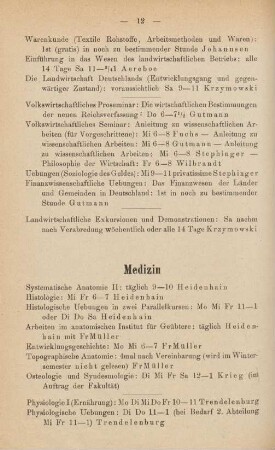12-15, Medizin