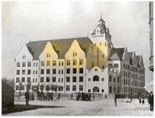 Fischer, Theodor; München, Elisabethplatz; Elisabethschule - Straßenansicht