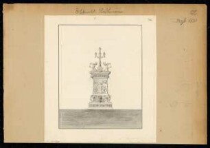 Öffentlicher Brunnen Monatskonkurrenz Dezember 1830: Aufriss