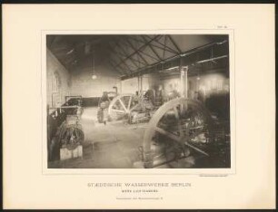 Städtische Wasserwerke Berlin, Werk Lichtenberg: Innenansicht des Maschinenhauses B. (Tafel 22)