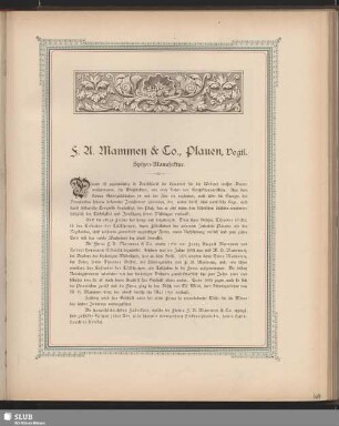 F. A. Mammen & Co., Plauen, Vogtl. Spitzen-Manufaktur
