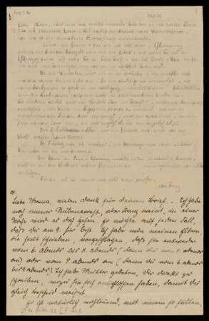 Brief von Franz Rosenzweig und Edith Rosenzweig an Adele Rosenzweig