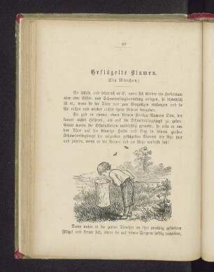 Geflügelte Blumen. (Ein Märchen.)
