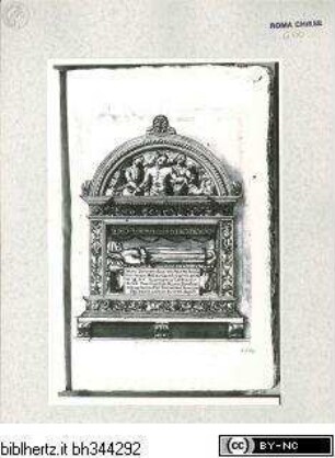 Codex Albani, Grabmal des Giovanni Basso della Rovere (+1483) in Santa Maria del Popolo